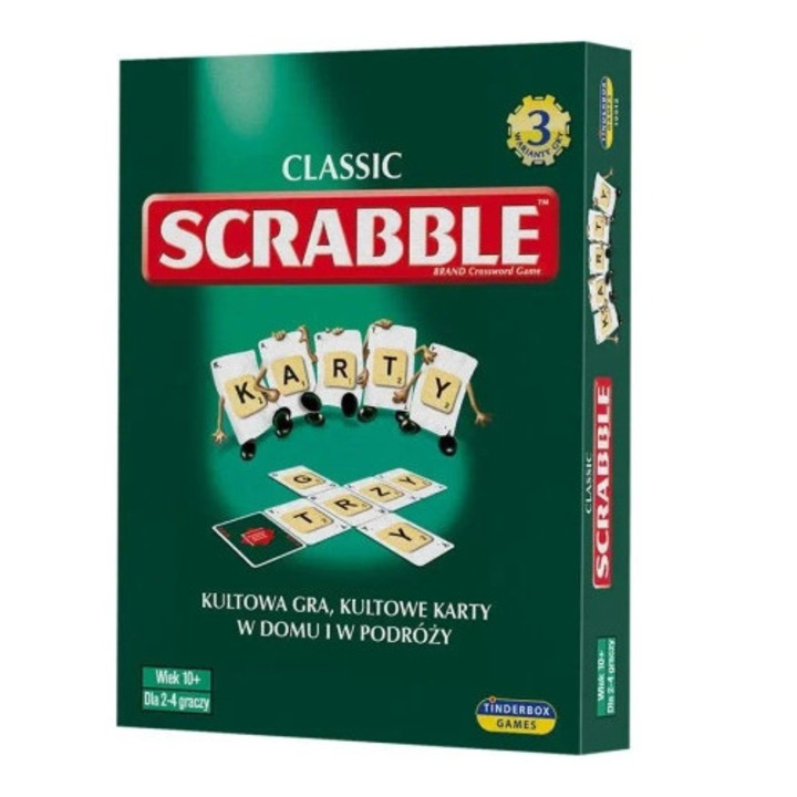 Scrabble carti Piatnik, 3 variante de joc, multicolor, set