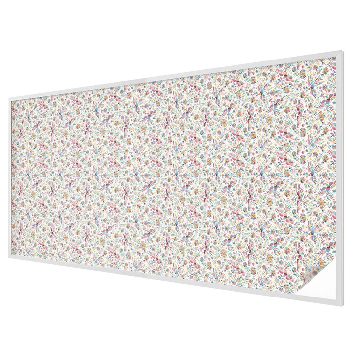 Ablak matrica ólomüveg, Tulup, Színes egzotikum, Többszínű, 200x100 cm, Dekorációs Ablakfólia, Megfelelő méret ablakokhoz vagy világos felületekhez, 010450850030000012915