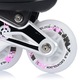 Регулируеми ролери и кънки 4-в-1 за деца – кънки, ролери, кънки с колела, ролери-кънки, PU колела, лагери ABEC-7, LED, Nils Extreme NH10905, размер S 31-34, Черно/розово
