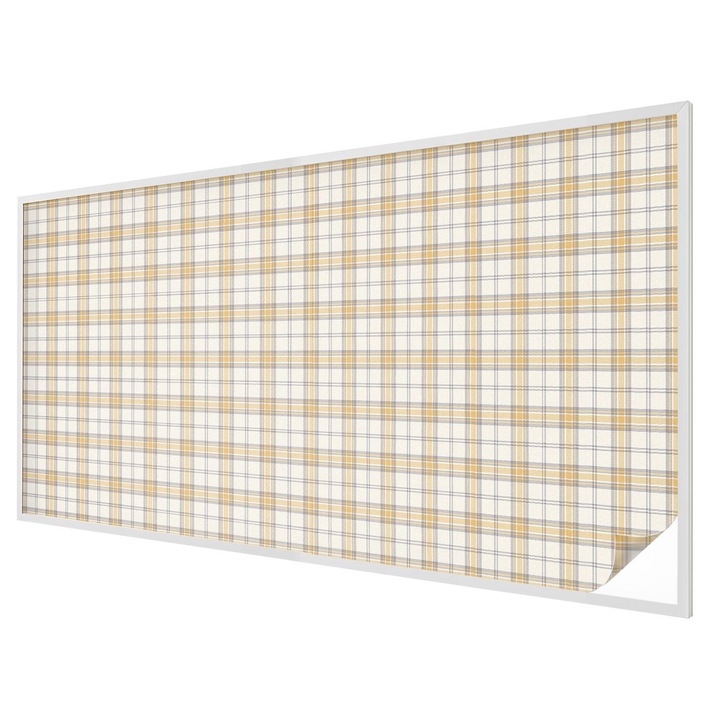 Ólomüveg ablakfólia, Tulup, Geometriai rács, Sárga, 200x100 cm, Dekorációs Ablakfólia, Megfelelő méret ablakokhoz vagy világos felületekhez, 010450850030000028030