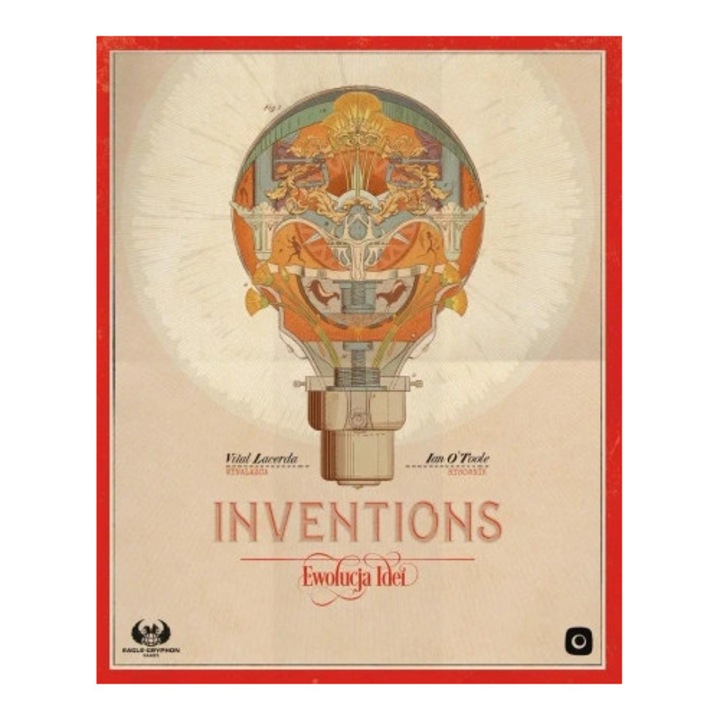 Joc de societate Inventions, Portal Games, strategie pe termen lung, 2-4 jucatori, 30-120 minute