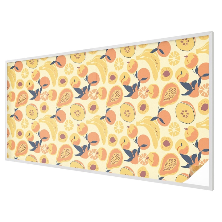 Folie Decorativa, Tulup, Motiv energetic abstract cu model de fructe, Ideal Pentru Ferestre si Geamuri Interioare, 200x100 cm, Ideal Pentru Decor Interior, 010450850030000282882