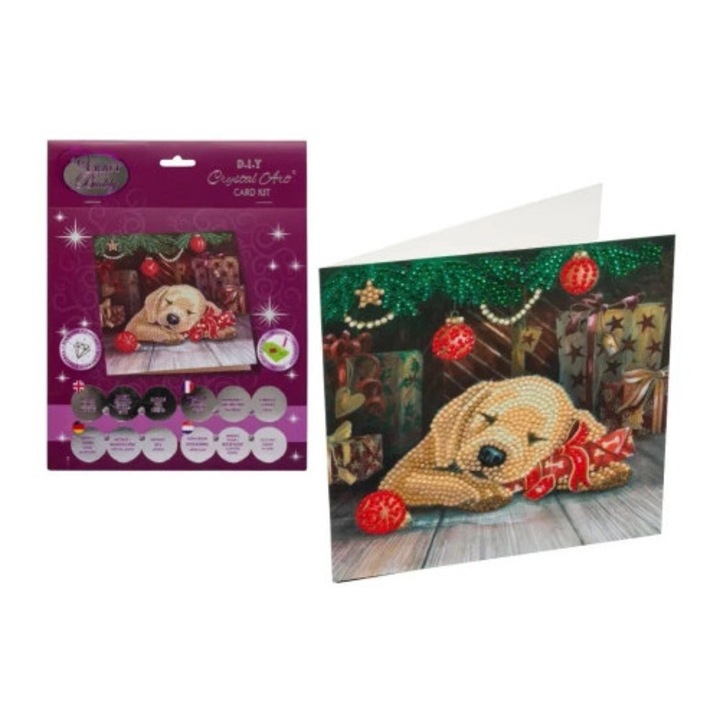 Set de artizanat Craft Buddy, mozaic, 18x18cm, cristale colorate