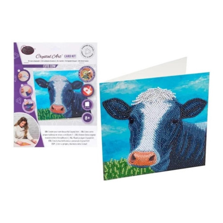 Set de artizanat Craft Buddy, 18x18cm, cristale colorate, autoadeziv