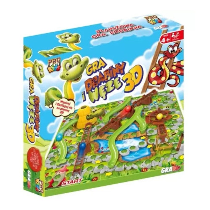 Joc de societate Drabiny i Weze 3D, Pro Kids, set, multicolor, 3D