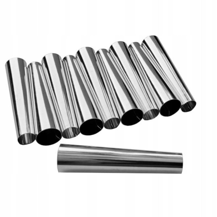 Set 10 forme metalice pentru copt rulouri, EkoForemki, 7 cm, rezistente la 220C, otel