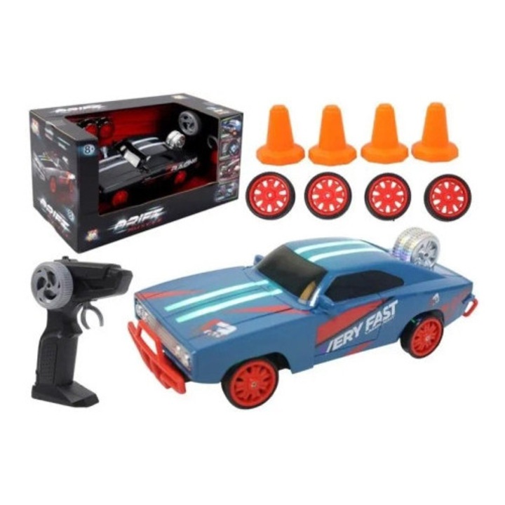 RC Drift Muscle autó, Pro Kids, 2,4 GHz, többszínű, komplett készlet szemüveggel és csavarhúzóval
