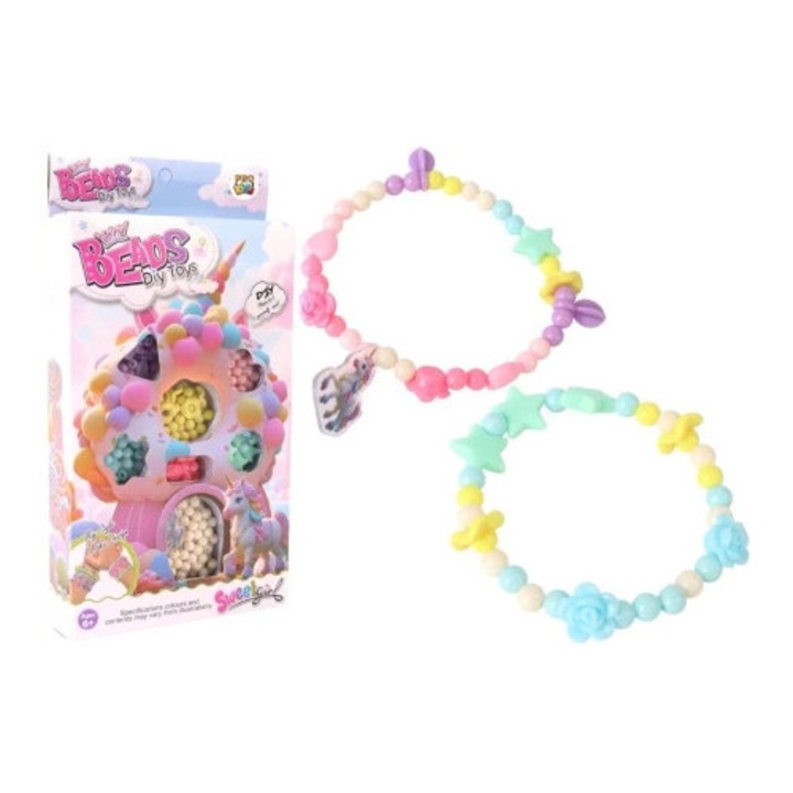 Set 2 bratari colorate, Pro Kids, diverse forme, multicolor