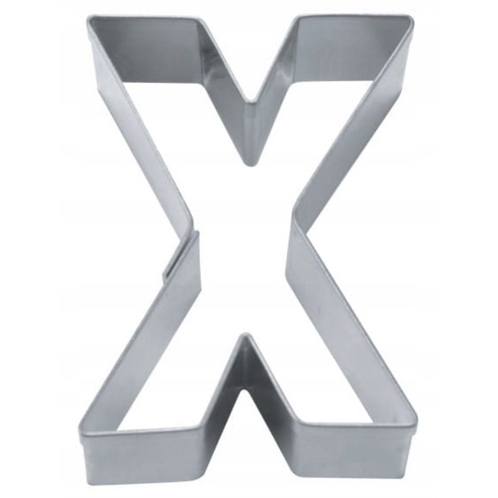 Forma pentru fursecuri, EkoForemki, X, 6.5 cm, otel inoxidabil