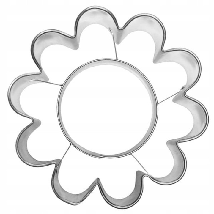 Forma de copt EkoForemki, floare 10 petale, disc central, metal, 12cm