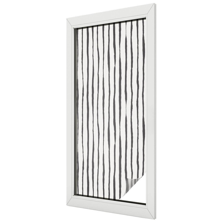 Декоративно матово фолио за прозорци, Tulup, полупрозрачно, ефект матово стъкло, 50x116 см, цветно