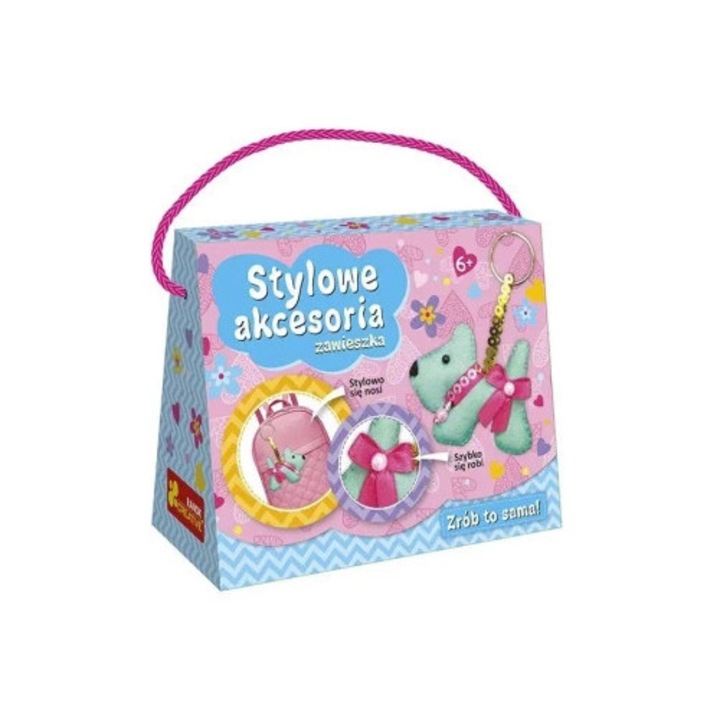 Breloc cu stil Piesek, Ranok-Creative, set pentru realizare proprie, multicolor, 30x20cm