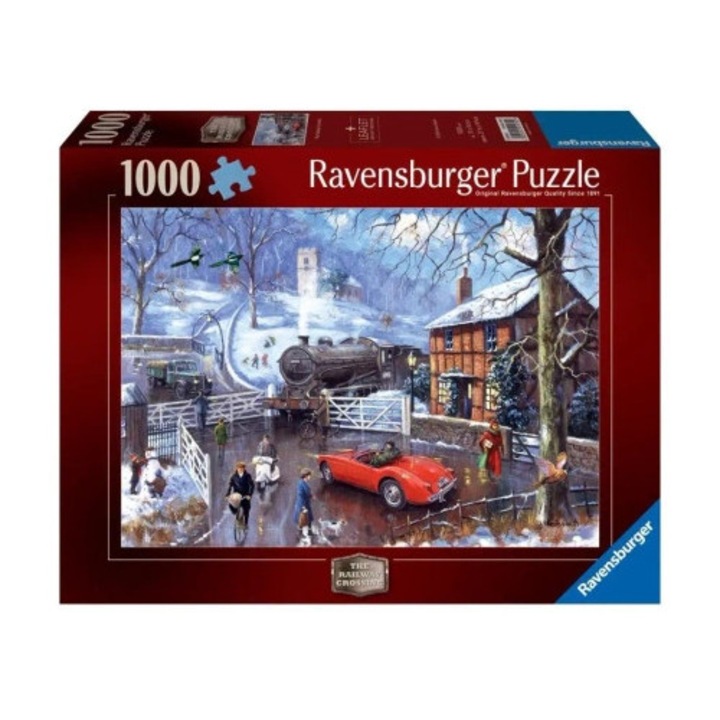 Puzzle 1000 Ravensburger Zimowy dworzec