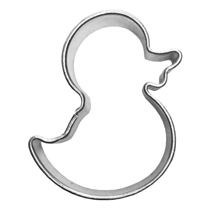 Forma metalică mini rată EkoForemki, 2 cm, oțel galvanizat, pentru decorare prăjituri și torturi