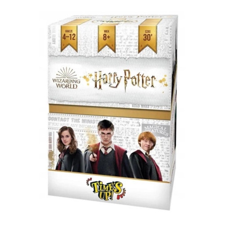 Настолна игра, REBEL, Time's Up! Harry Potter, 220 карти, 3 нива на трудност, многоцветна