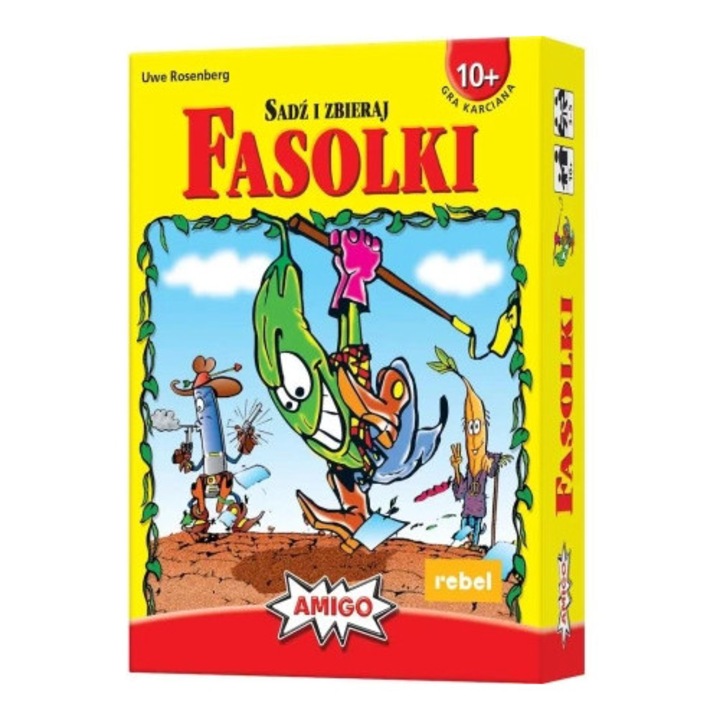 Fasolki társasjáték, REBEL, 110 kártya, 5 tábla, többszínű