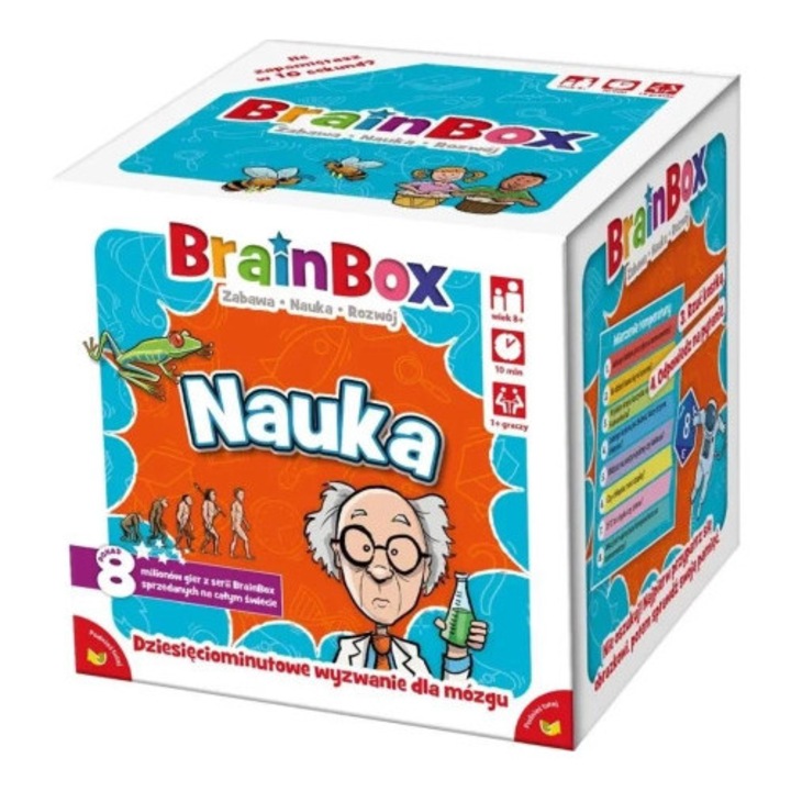 Joc educativ BrainBox - REBEL, 55 carti, clepsidra, zar