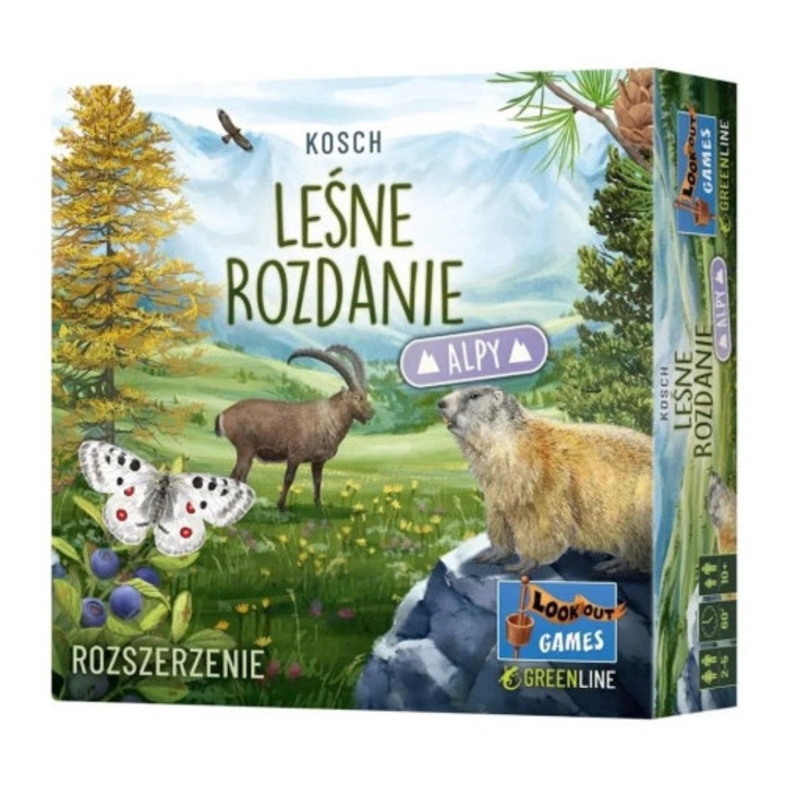 Lesne rozdanie: Alpy, jocuri de societate, 36 carti, REBEL