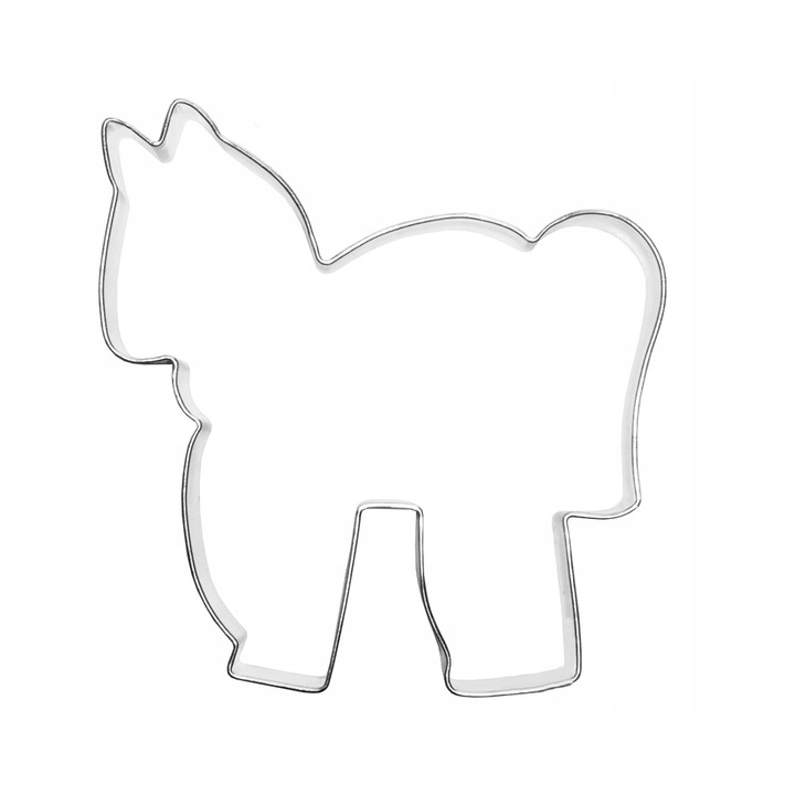 Forma metalică pentru prăjituri Cal Caluț, EkoForemki, 9x8.6x1.5cm, metal galvanizat