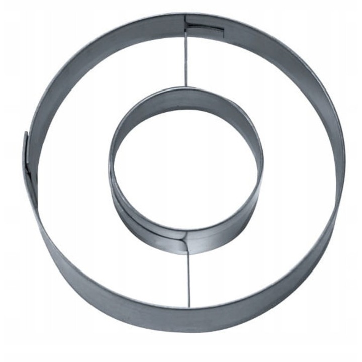 Formă de copt litera O, EkoForemki, inox, 6.5x6.5cm, 2.5cm înălțime