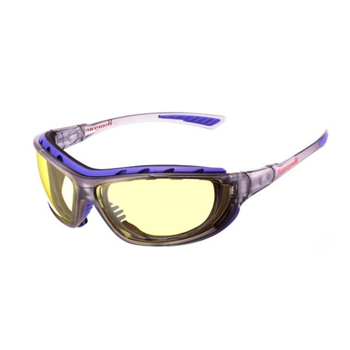 Honeywell SP1000 2G szemüveg szürke/kék kerettel páramentes és karcálló sárga lencsével