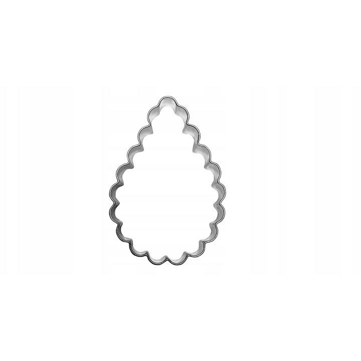 Forma pentru fursecuri, EkoForemki, picătură, 3.5 cm, otel zincat