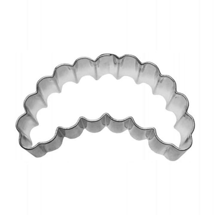 Forma de Croissant Ondulat EkoForemki, 5cm, otel galvanizat, margine zimtata