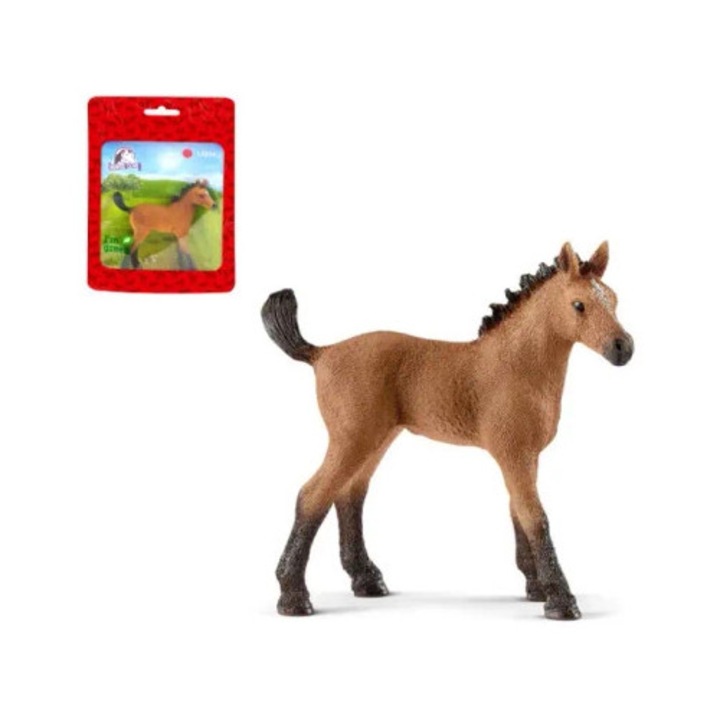 Figurina Schleich, cal zabac, set accesorii, multicolor, 10x15cm