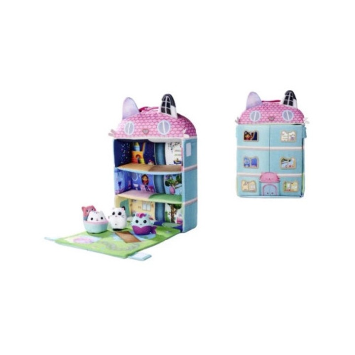 Casuta pentru pisici Simba Gabi, 36cm, cu lift si 3 pluszaki