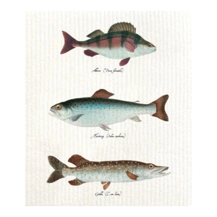 Schiereczka de bucatarie Skona Ting, multicolor, 100% naturala, biodegradabila, 30x40cm