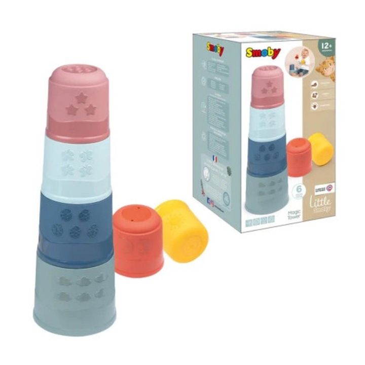 Turn Magica Smoby, 6 elemente, 40cm, 12m+