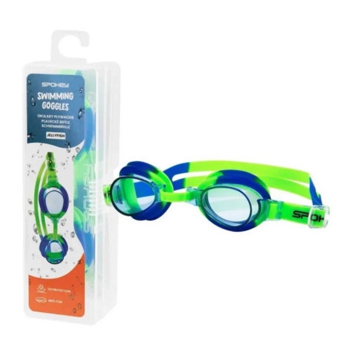 Ochelari de inot pentru copii, Spokey, policarbonat, protectie UV, Anti-Fog, silicon