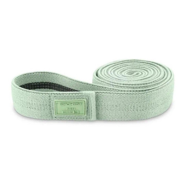 Spokey fitnesz gumiszalag, 208x0,4x3,5cm, poliészter/pamut