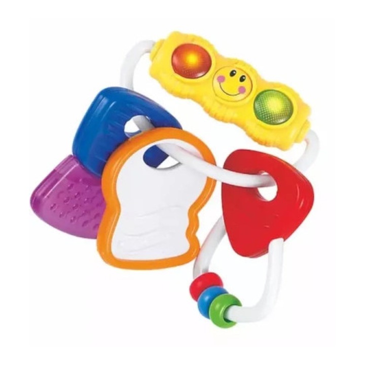 Csörgőjáték szett, Smily Play, dallamokkal, színes, 0hó+