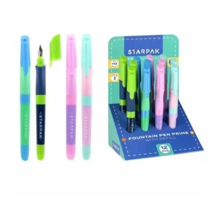 Set 12 stilouri Starpak, pastel, 16cm, multicolor