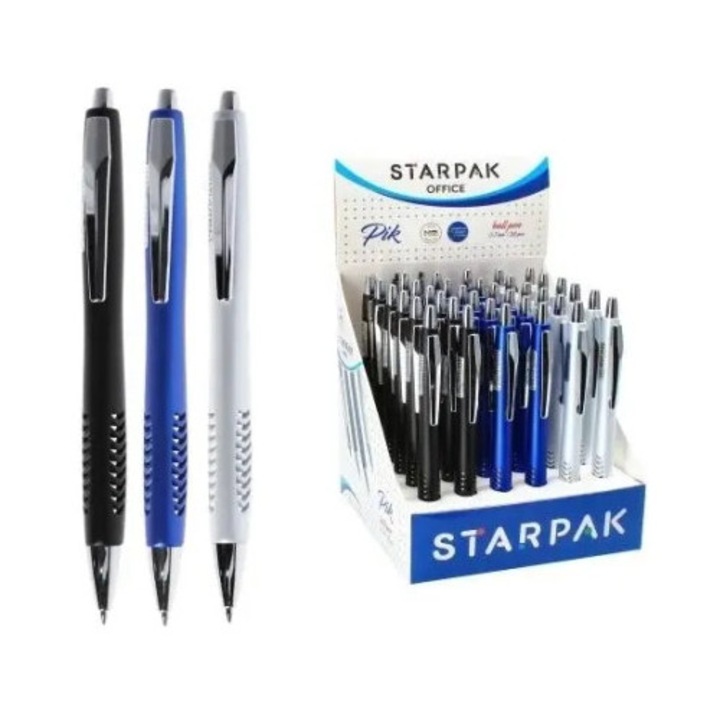 Pix automat Starpak, set 36 buc, 0,7 mm, multicolor, 15x14x14cm