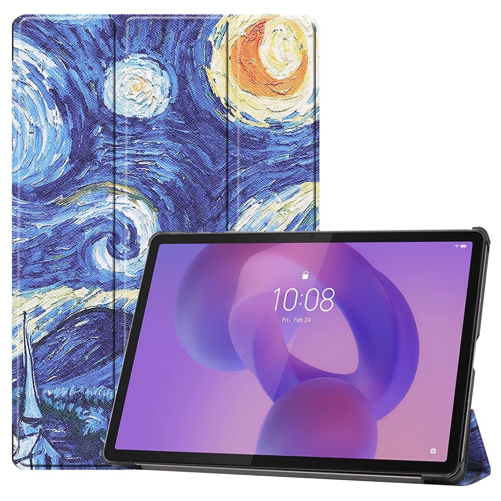 Husa pentru Lenovo Idea Tab Pro 12.7 (2025) tip stand functie sleep/wake-up si inchidere magnetica, protectie 360 - Starry Night