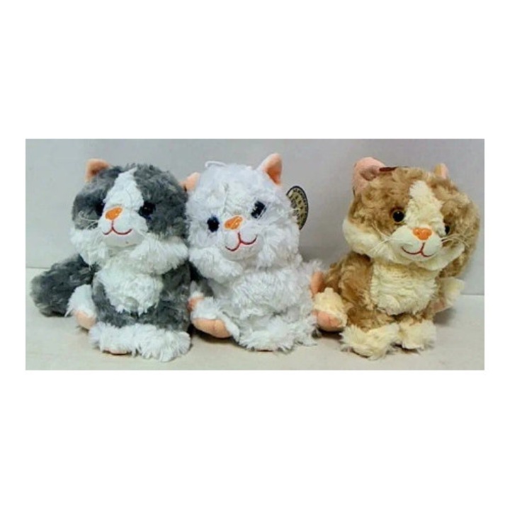 Jucarie de plus, Sun-Day, Pisica cu glas, roz, 20cm