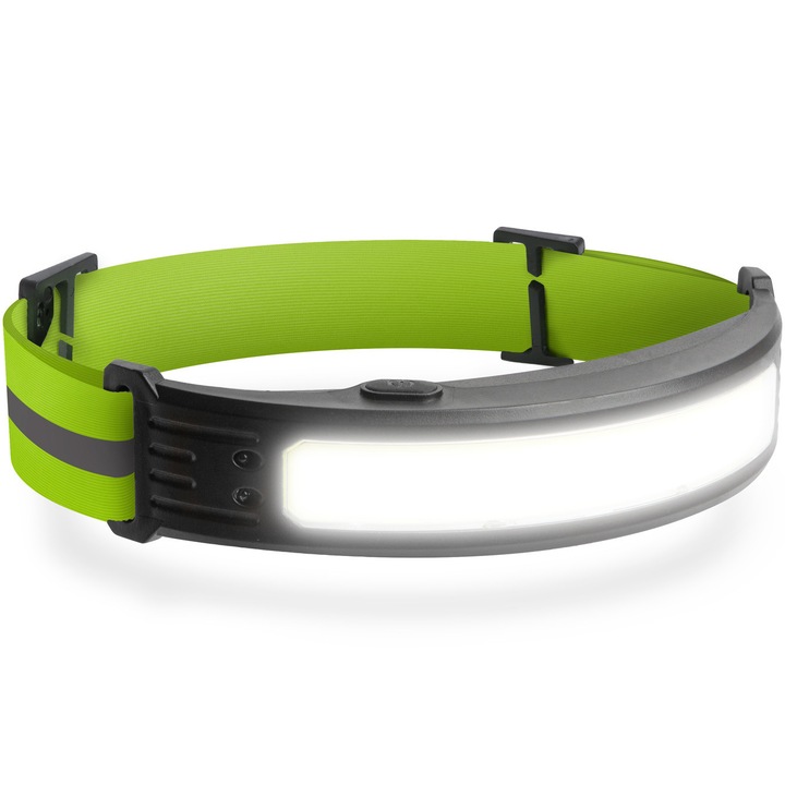 Lanterna frontala cu control gestual - LED COB rosu/alb - baterie de 800 mAh - IP54