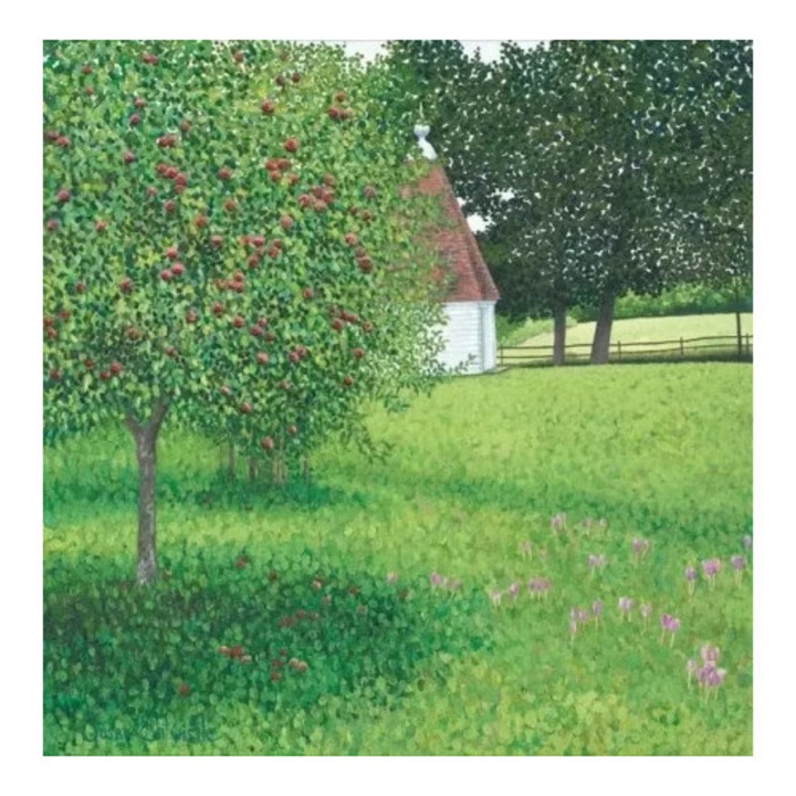 Felicitare cu plic, Susan Entwistle, Jablonie si sofran, 2023