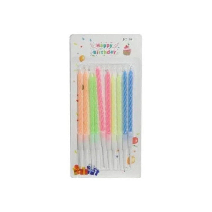 Set 10 lumanari aniversare, SWEDE, 13.5cm