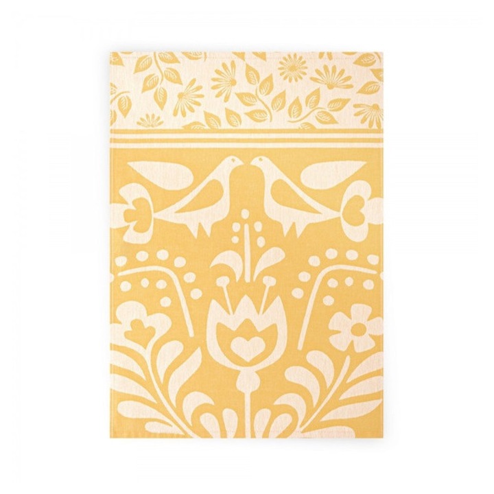 Кухненска кърпа ZWOLTEX, колекция Kuku Ryku, 100% памук, 50x70см, жълта