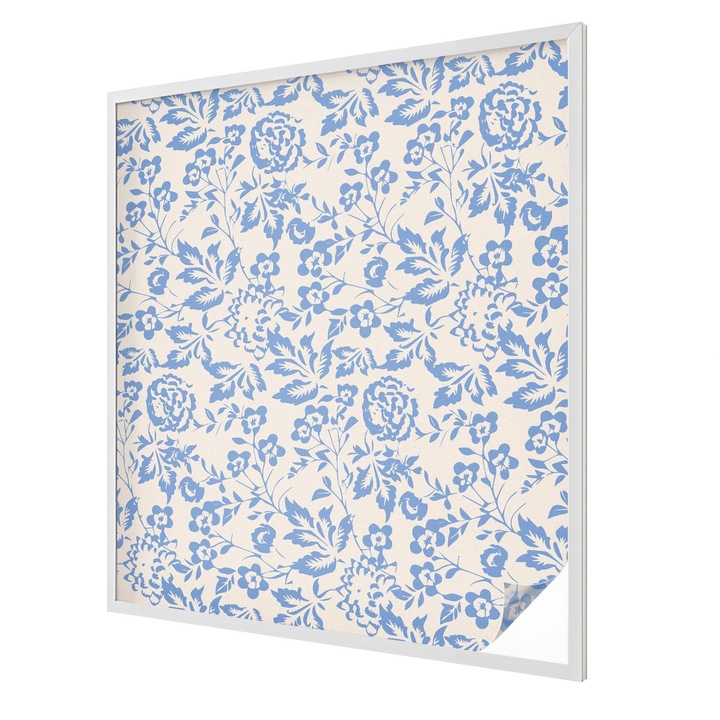 Folie geam vitraliu, Tulup, Model floral clasic, Intimitate pentru Geamuri si Ferestre, 100x116 cm, Ideal Pentru Decor Interior, 010450850050000282873