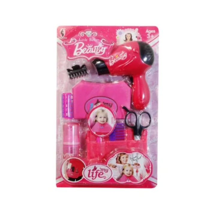 Set de frizerie pentru copii, SWEDE, roz