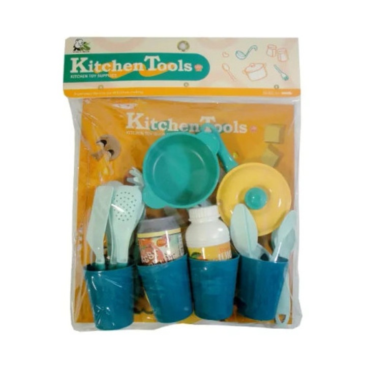 Set de bucatarie pentru copii, SWEDE, nacaleala, ustensile, multicolor