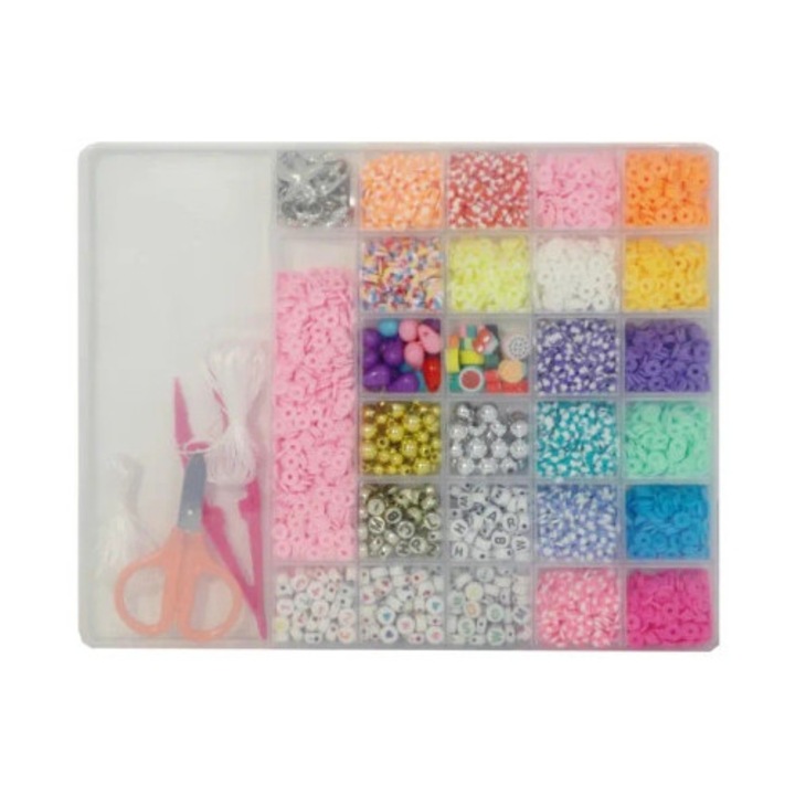 Set de creatie bijuterii, SWEDE, diverse forme si culori, 30x20x5cm