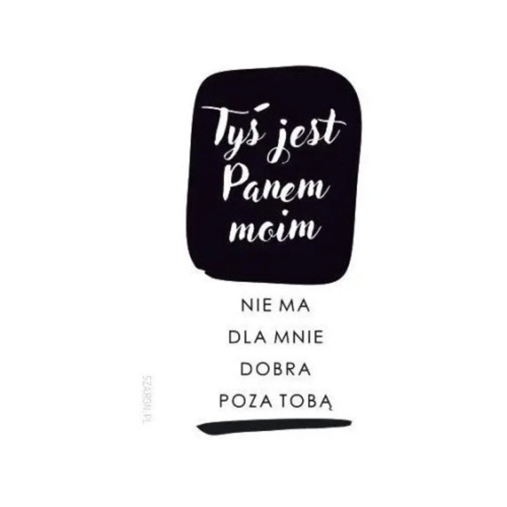 Magnet decorativ, Szaron, 5,5x8cm, text religios