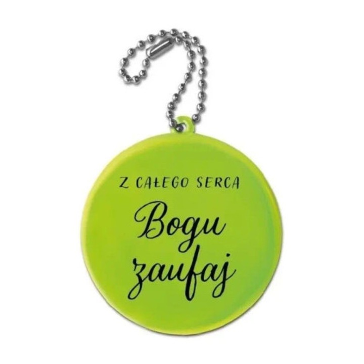 Fényvisszaverő kulcstartó bibliai üzenettel, Szaron, 6.5cm