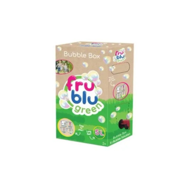 Кутия с течност за сапунени мехурчета Fru Blu, TM Toys, 5л, с кранче