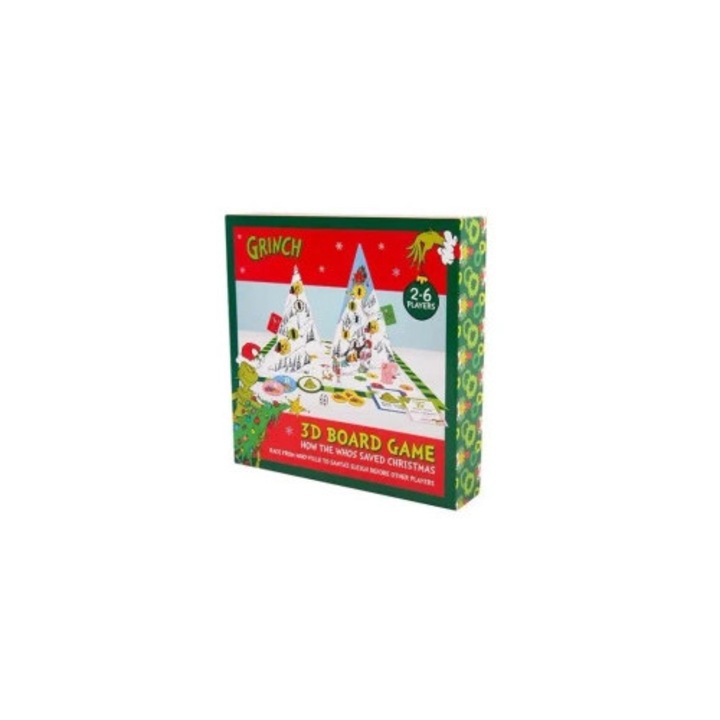 Grinch 3D társasjáték, Tobar, 2-6 játékos, 30-60 perc, mesebeli karakterekkel